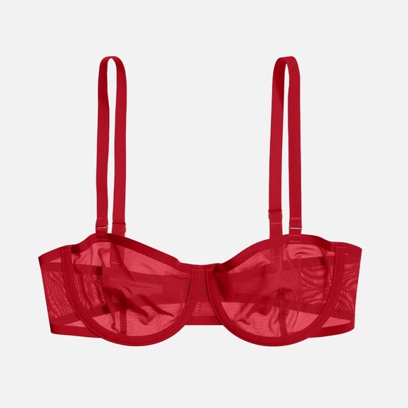 NWT - CUUP The Balconette Bra 34E (DD) in Cerise.